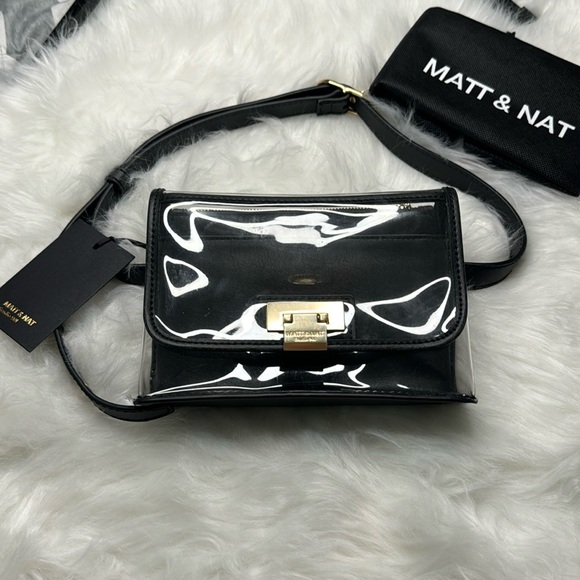 CIELCLR Vegan Belt Bag - PVC - CLEAR/BLACK / OS - Picture 1 of 3